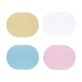 Pack of 4 Sponge Face Wash Sponge, Cleansing Sponge, Exfoliating Sponge, Soft Sponge, Face Wash Sponge, Facial Cleansing Cotton for Facial Cleansing (Pink, Blue, Yellow, White)