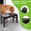 LUKITO 3pcs Comedero Elevado para Perro con 2 Cuencos De
