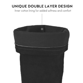 LeaSeek Leather Welding Work Sleeves,Heat & Flame Resistant Arm Protection Gardening Sleeve