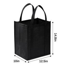 Reusable Shopping Bags, Set of 12, Assorted Colors, 10 x 13 x 15 inches