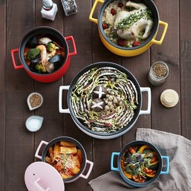 Casamutti Toretta heat-resistant pot 20cm 6colors, 20cm/red / 까사무띠 토레타 내열냄비 20cm 6colors, 20cm/레드