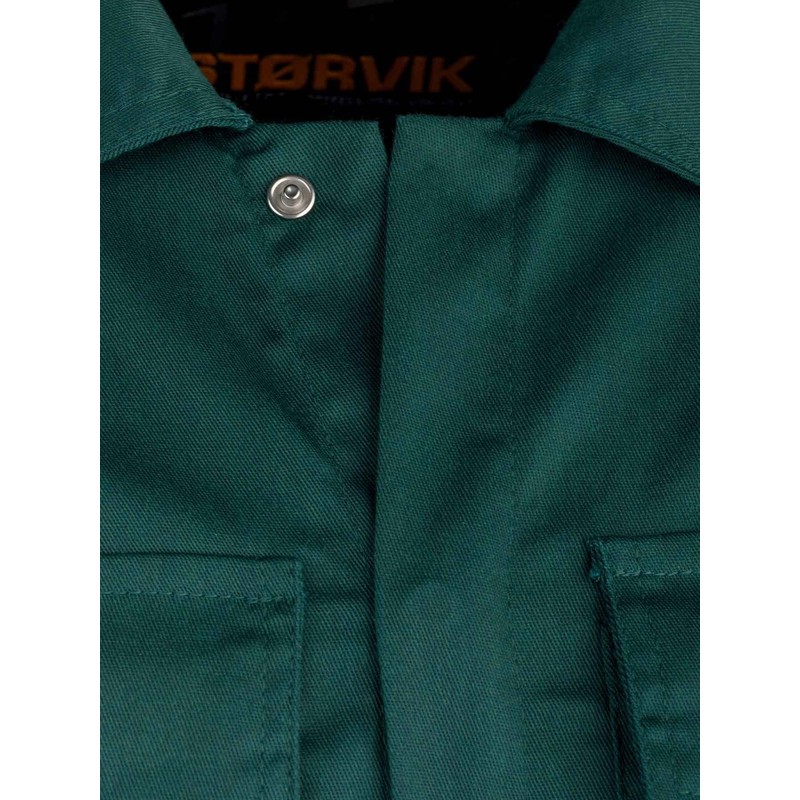 Størvik Thomas Men's Work Overalls 46-64 Green with Button Fastening