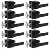 rewarmee Matte Black Door Handles Privacy Door Levers, Keyless Interior