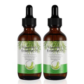 Rosemary Oil for Hair, Pure Rosemary Oil for Scalp and Hair, 60 ml, 2 Pieces Rosemary Oil for Hair, Natural Rosemary Oil for Hair Growth