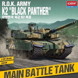 1/35 Scale Plastic Model Kit Republic of Korea Army K2 Black Panther Tank / 프라모델 135 대한민국 육군 K2 흑표 탱크 전차