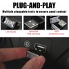 Sylvil 2 PCS USB LED Car Interior Atmosphere Lamp, Portable
