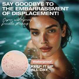 Leterly 24 Pcs Glitter Freckles Face Tattoo,Brown Face Glitter Makeup Patches Cute Sparkle Freckles Patches Waterproof Makeup Speckles for Face Accessories for Women Girls