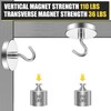 NOBEFY 20 Pack 100 LBS Strong Magnetic Hooks, Magnetic Hooks