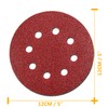 GOOOA 110Pcs 5 inch 8 Holes Sanding Discs 40/60/80/100/120/150/180/240/320/400/600 Grit