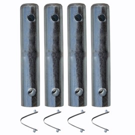 Scaffolding Coupling Pin 1-5/16"OD x 7" L with 1/8'' Collar Compatible with 1.625" OD Scaffold Frames, Locking Pin Holes at 2" Center