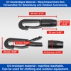 Plastic Carabiner Hooks, Pack of 12, in Black, for Diameter