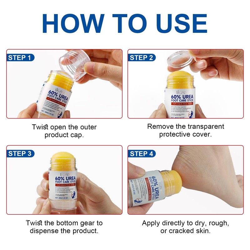 2 pieces urea cream, 60% urea cream, 60% foot care