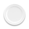 Tarhong DN23986675 Edge Matte White Salad Plate, 8.3 inches (21