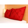 Pinch Pleated Standard Pillow Shams Set of 2 Red 600