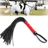 XUZOPIM Leather Whip Horse Whisk With Fringe Whip For Horse