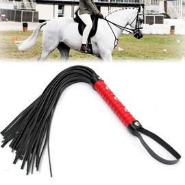 XUZOPIM Leather Whip Horse Whisk With Fringe Whip For Horse Jumping Race Horse Daily Training