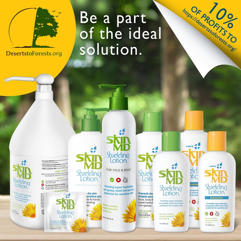 Skin MD Shielding Lotion - 4oz Hydrating Body Lotion for