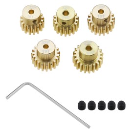 ECSiNG 5 pieces 32DP 3.175 mm sprocket motor gear set 16T 17T 18T 19T 20T for 1/10 RC car 3650 540 550 brushless motor shaft sprocket spare parts