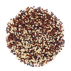 Food to Live Organic Tri-Color Quinoa, 3 Pounds — Non-GMO, Blend of White, Black, and Red Quinoa, Whole Grain, Raw Seeds, Non-Irradiated, Kosher, Vegan, Sproutable, Sirtfood, Bulk, Rice Replacement.
