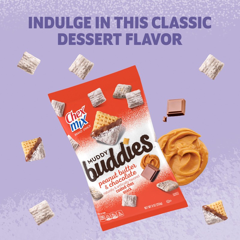 Chex Mix Muddy Buddies Peanut Butter and Chocolate Snack Mix,