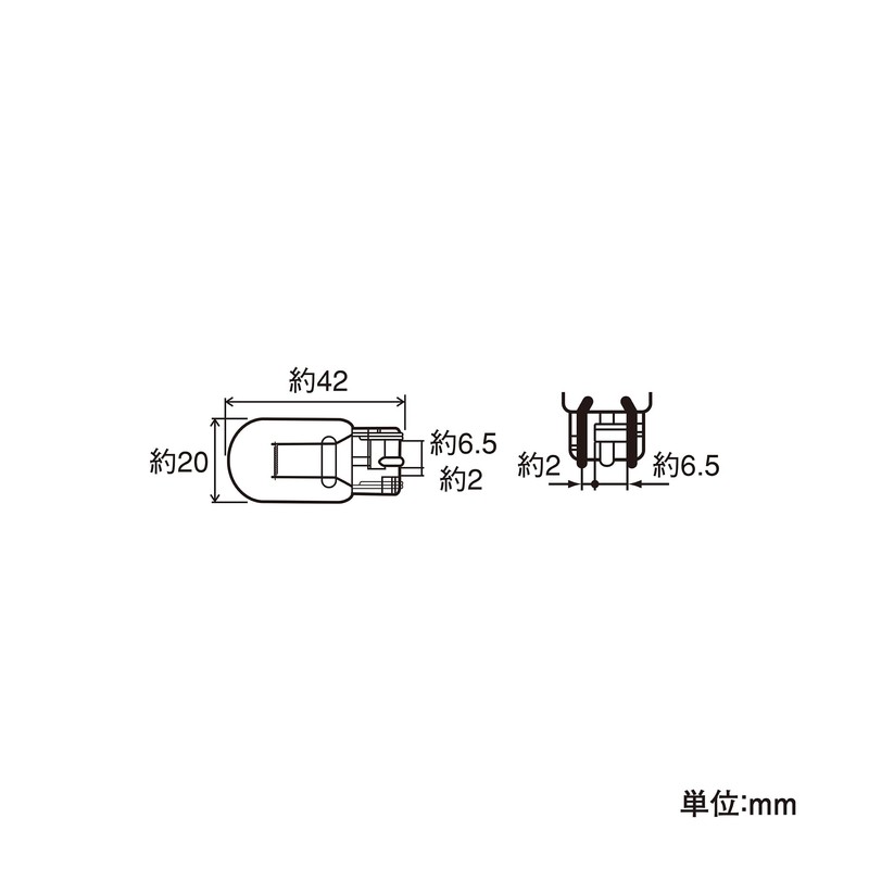 PIAA(ピア) ウインカー/コーナリング/バックランプ用 ハロゲンバルブ T20シングル(W3x16q) クリア 2個入 12V 21W HR12
