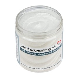 Ideen mit Herz Structure paste for relief-like 3D structures on various surfaces, white, 400 g (coarse)