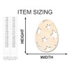 Unfinished Wood Starry Egg Shape Easter Craft up to 46"