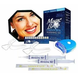 MagicBrite Complete Teeth Whitening Kit At Home Led Light Included