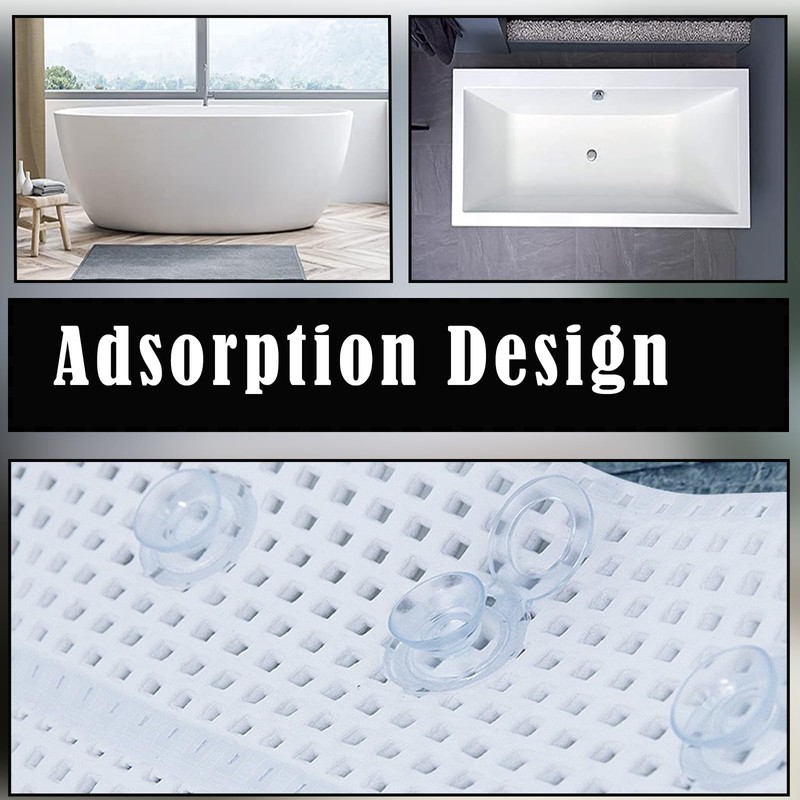 STFALI Bath Mat with Pillow, Bath Mat, Bubble Mat Bathtub,