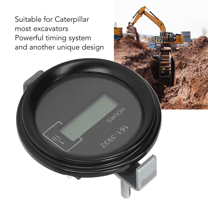 Excavator Electronic Remote Timer LCD Hour Meter for Caterpillar Heavy
