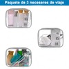 CGBE Set de 3 Neceseres de Viaje Impermeables - Transparente