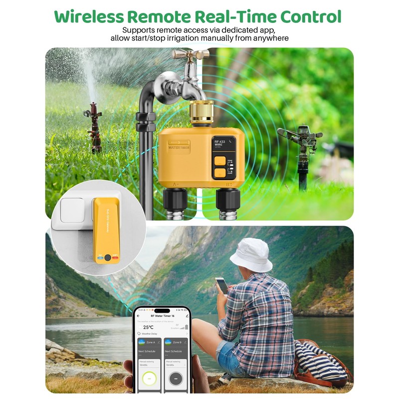 Shrivee Smart Irrigation Computer WLAN with 2 Zone Outputs and
