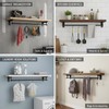 Closet Rod Support Bracket 12 Inch, Heavy Duty Wall Mount,