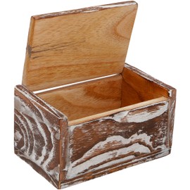 GURU SHOP Jewellery Box, Wooden Box, Rectangular Model 1, Size: Medium (8.5 x 15.5 x 10 cm)