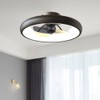 CIKASS Ceiling Fan with Lights Dimmable LED Reversible Blades Timing