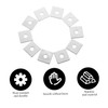 OUNONA 10 Pack Square Washers Set Flat Stainless Steel Washers