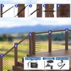 BLIKA 80 Pack Black Stainless Steel Protector Sleeves for 1/8"