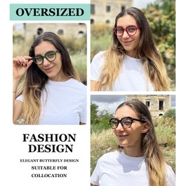 Eyekepper Bifocal Reading Glasses Women 4-Pack Ladies Bifocal Readers Cat-eye Style +2.00