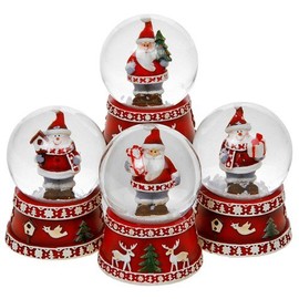 Skandi Snowman Santa Waterball Small