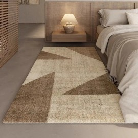 Floor Mats for Bedroom Bedside Carpet for Living Room Home Decoration Foot Mat Soft Plush Minimalism Rugsize: 120*180cm, color: yellowish-white3