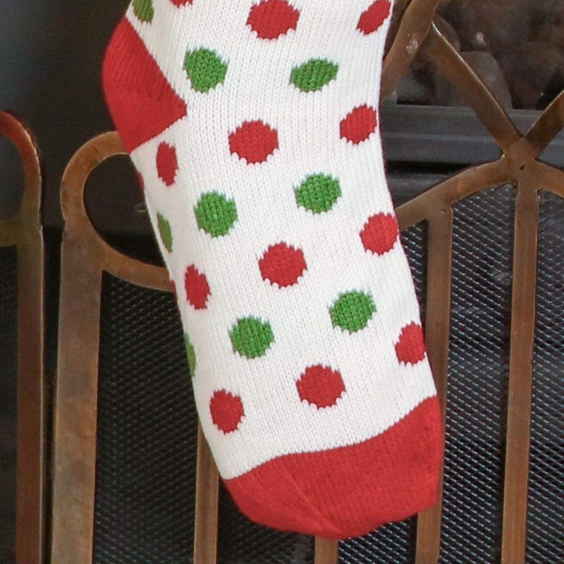 Dibor 3 Knitted Christmas Stocking Decoration Ornaments