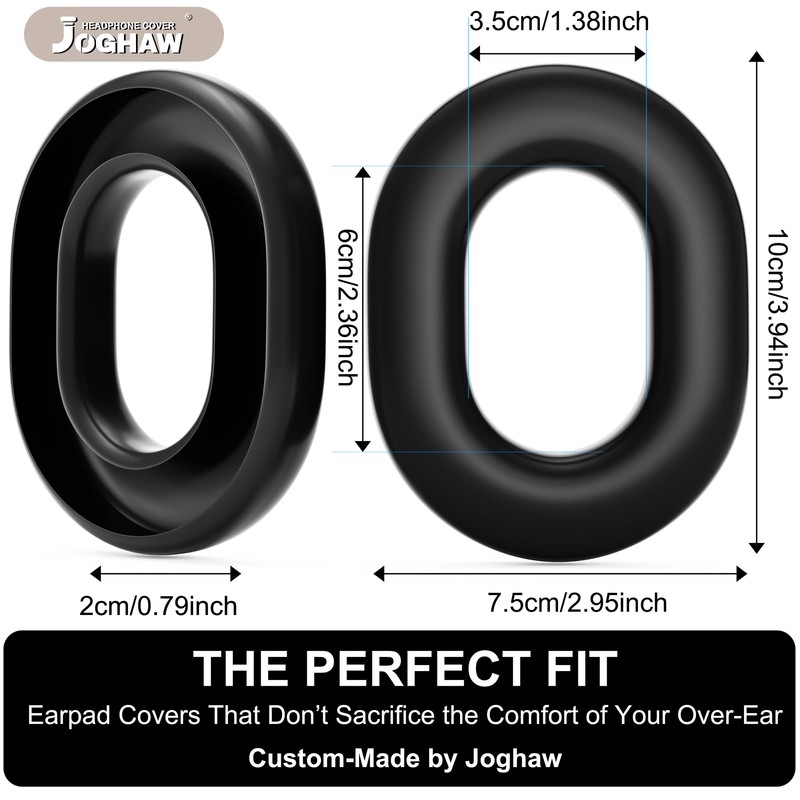 Joghaw Silicone Ear Pad Covers for Sony WH-1000XM5, Sweat-Proof, Anti-Scratch,