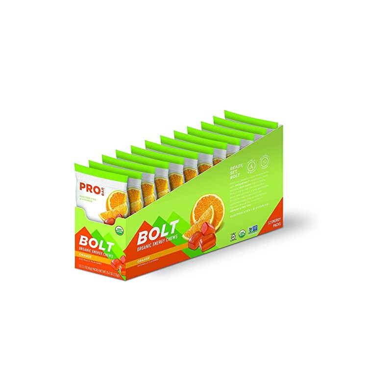 PROBAR - BOLT Organic Energy Chews - Orange - USDA