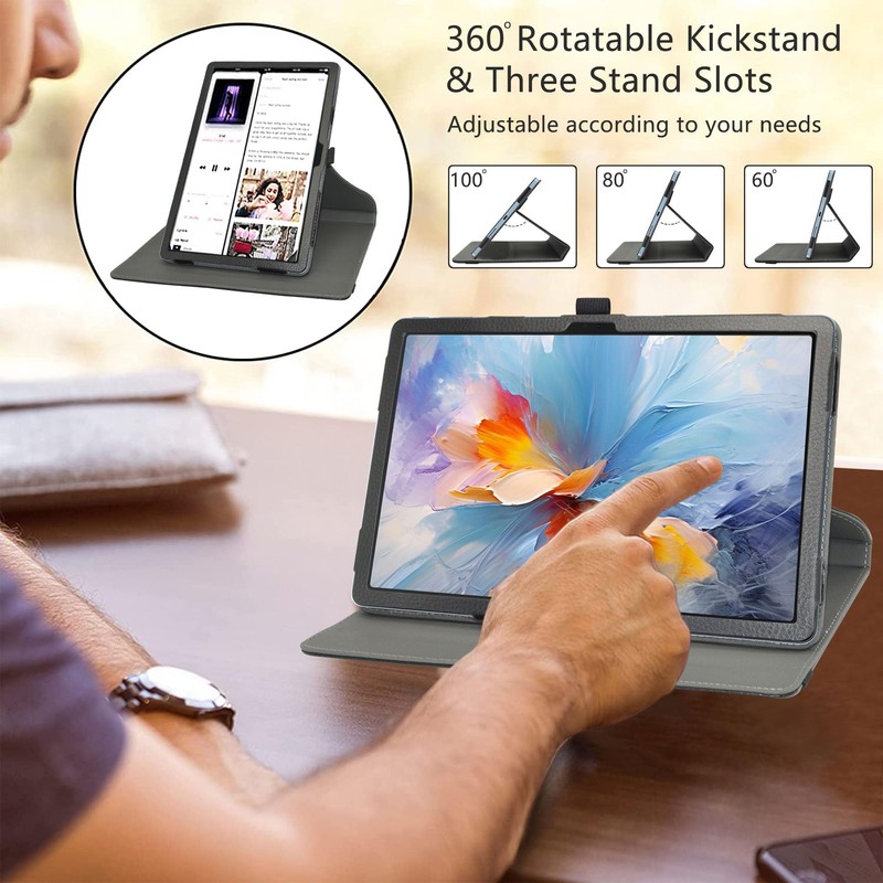 LiuShan Rotating Case for Blackview Tab 16 Pro, 360° Rotating