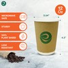 ECO SOUL Compostable Ripple cups- 12oz / 350ml, with compostable