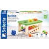Selecta 62017 Battino wooden punch game, 22 cm, multi-coloured