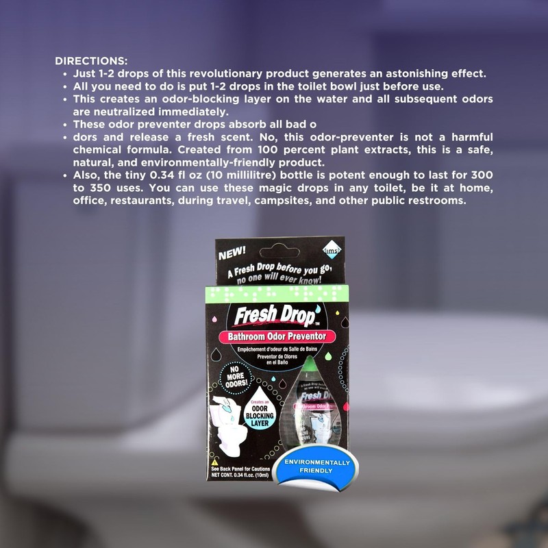 Cleanlogic Fresh Drop Bathroom Odor Preventor 1 ea (Pack of