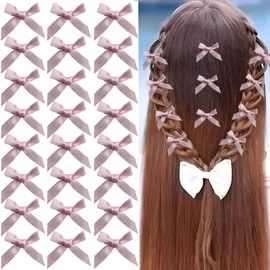 Dorothy 36PCS Mini Bow Hair Clips,Small Pink Hair Bows for Girls,Women,Baby,Toddler Hair Clips Accessories