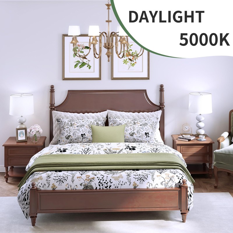 evelor GU24 LED Light Bulb,60 Watt Equivalent Daylight White 5000K,Non-Dimmable,Efficient