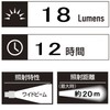 GENTOS(ジェントス) 懐中電灯 小型 LED ペンライト フルークス 単4電池式 18ルーメン LU-104 ハンディライト